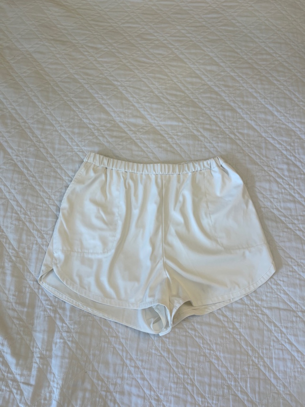 INTERMIX Off-White Elastic Waist Skirt